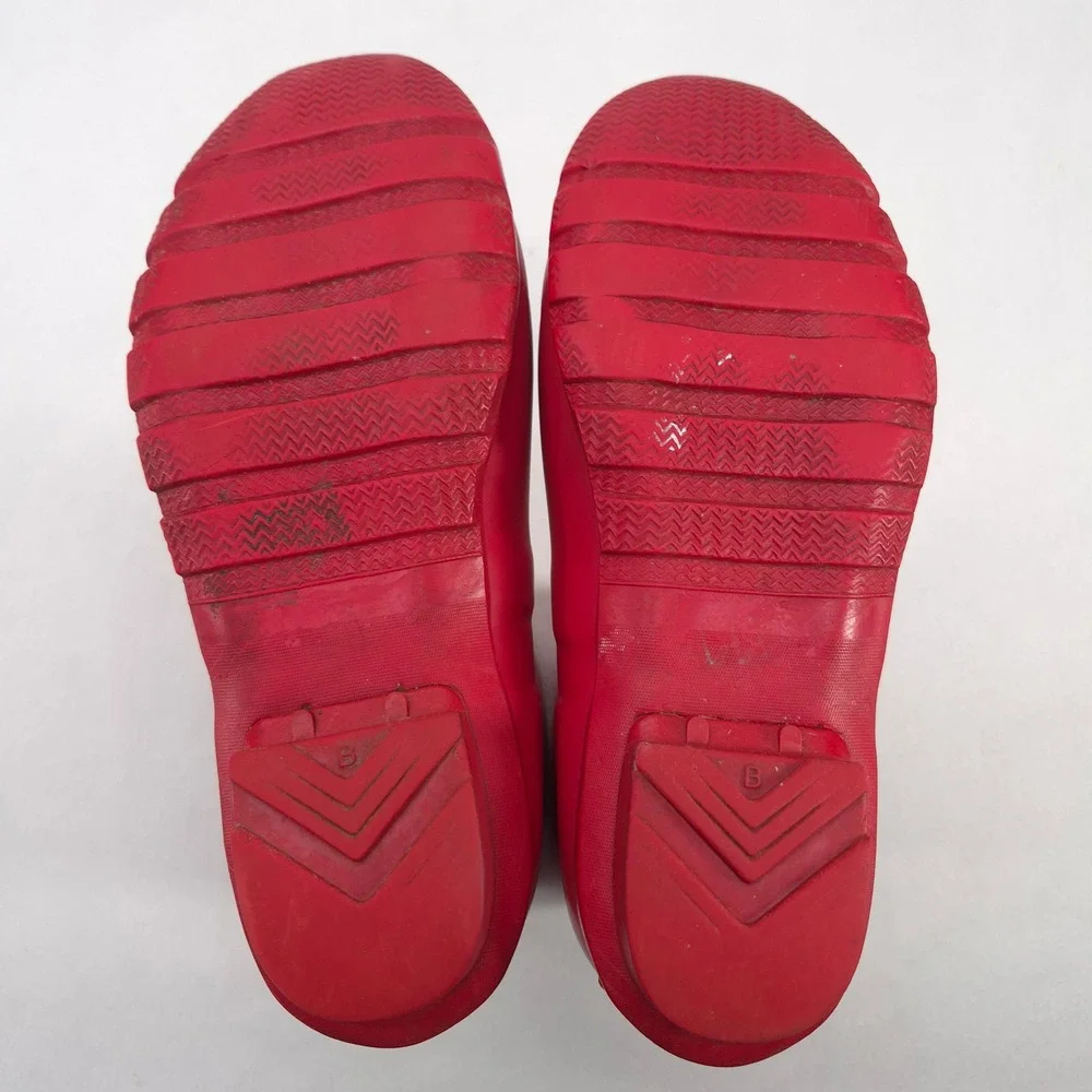 Hunter Arlen Red Rubber Neoprene Tall Rain Boot Women's Size 8